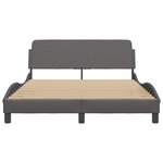 vidaXL Cadre de lit Dover gris 120x200 cm similicuir