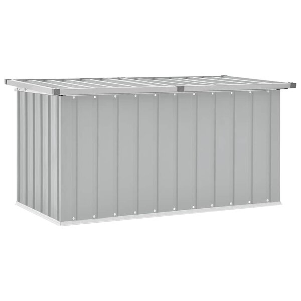 vidaXL Boîte de rangement de jardin Gris 129x67x65 cm