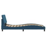 vidaXL Cadre de lit sans matelas Hanko bleu 100x200 cm velours