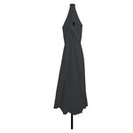 Parasol de jardin vidaXL avec des lumières LED ø395x245 cm Anthracite