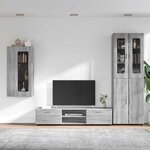 vidaXL Ensemble meuble TV FLORIN Gris Sonoma Bois d'ingénierie
