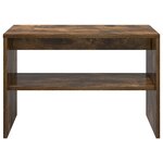 vidaXL Meuble TV chêne fumé 60x40x40 cm bois d'ingénierie