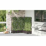 vidaXL Pots de jardin Marron 120 x 120 x 126 cm Acier
