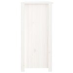 vidaXL Buffet Blanc 100x35x74 cm Bois massif de pin