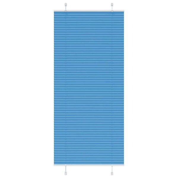 vidaXL Store plissé bleu 90x200 cm largeur du tissu 89 4 cm polyester