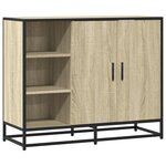 vidaXL Buffet chêne sonoma 92x35x76 cm bois d'ingénierie
