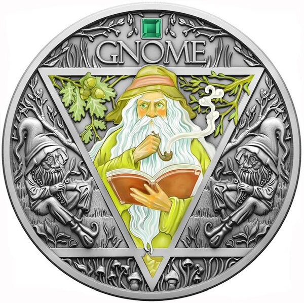 Pièce de monnaie en Argent 2000 Francs g 62.2 (2 oz) Millésime 2024 Four Elementals GNOME