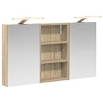 vidaXL Ensemble de Meubles de Salle de Bain 3 Pièces 90 x 10 5 x 50 cm