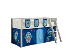 Scott Lit Mezzanine et Rideau Astro + 3 Sacs Rangement