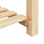 Jardinière vidaXL avec étagère 161x43x76 cm en bois massif de sapin