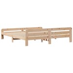 vidaXL Cadre de lit sans matelas 200x200 cm bois massif de pin