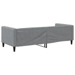 vidaXL Lit de repos sans matelas gris clair 90x190 cm tissu
