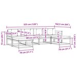 vidaXL Ensemble de canapés d'extérieur 6 pc Blanc et gris clair