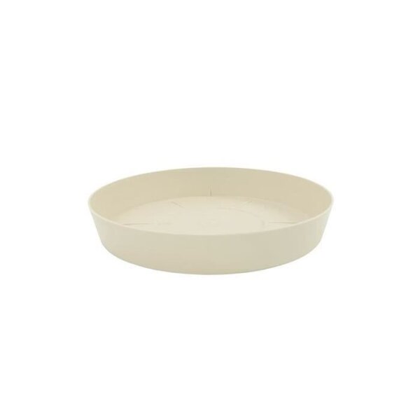 PLASTIKEN Plateau pour Pot a fleurs 20 Cm Collection TES - Ecru