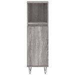 vidaXL Ensemble d'armoires de salle de bain 3 Pièces sonoma gris