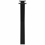 vidaXL Pieds de table à manger en forme de X  3 pièces  noir  70 x (72-73) cm  acier