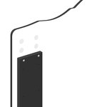 vidaXL Tête de lit Chêne noir 80 cm Bois d'ingénierie