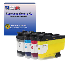 T3AZUR Lot de 4 Cartouches compatibles avec Brother LC3239XL pour Brother HL-J6000DW HL-J6100DW (Noire+Couleur) – T3AZUR