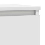 vidaXL Buffet avec tiroir blanc 71x35x84 cm bois d'ingénierie