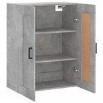vidaXL Armoire murale gris béton 69 5x34x90 cm bois d'ingénierie