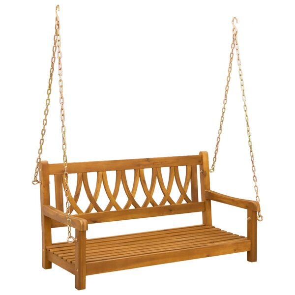 vidaXL Banc balançoire de jardin 2 -Seater 110 x 56 x 58 cm Naturel