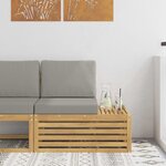 vidaXL Canapé d'extérieur en bout Bois d'Acacia Massif Blanc