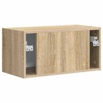 vidaXL Meuble TV mural Sonoma 60 x 31 x 29.5 cm Bois d'ingénierie