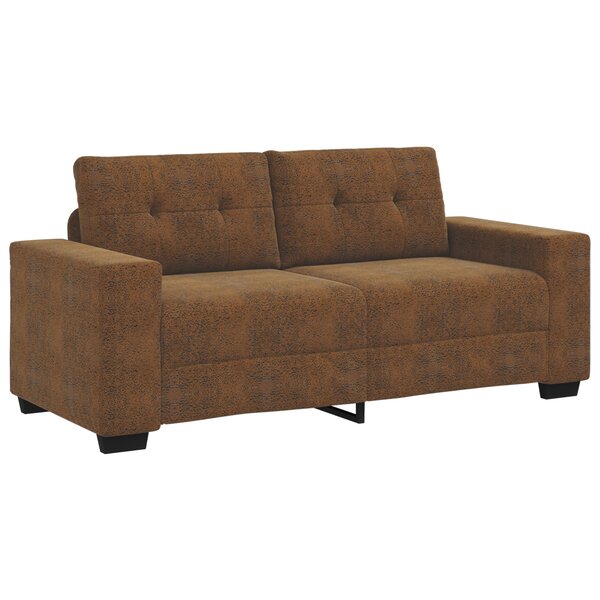 Canapé loveseat vidaXL Marron 140 cm en simili cuir