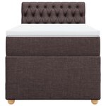 vidaXL Sommier à lattes de lit avec matelas Marron foncé 80x200 cm