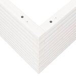 vidaXL Jardinière blanc 90x90x46 cm bois de pin massif