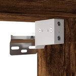 vidaXL Ensemble meubles salle de bain 4 Pièces chêne fumé bois ingénierie