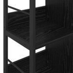 vidaXL Étagère Chêne noir 102 x 32 x 72 5 cm Bois d'ingénierie