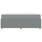 vidaXL Cadre de lit avec matelas Gris clair 180 x 200 cm tissu