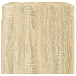 vidaXL Armoire murale avec portes en verre chêne sonoma 68 5x37x35 cm