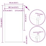 vidaXL Store enrouleur occultant café 85x175cm largeur du tissu 80 7cm