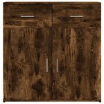 vidaXL Buffets 2 Pièces chêne fumé 79x38x80 cm bois d'ingénierie
