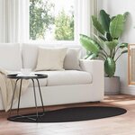 vidaXL Tapis Noir 80 x 150 cm Polyester