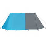 vidaXL Tente de camping 3 personnes bleu imperméable