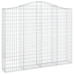 vidaXL Panier de gabions arqué 200x30x160/180 cm Fer galvanisé