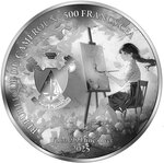 Pièce de monnaie en Argent 500 Francs g 15.57 (1/2 oz) Millésime 2025 AI-nime Art Masterpieces AMERICAN GOTHIC
