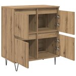 vidaXL Buffets 3 Pièces Chêne artisanal