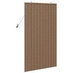 vidaXL Store de Fenêtre avec des rideaux Marron 100 x 160 cm Bambou