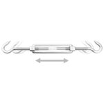 vidaXL Jeu d'accessoires de voile d'ombrage 12 Pièces Acier inoxydable