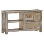 vidaXL Meuble TV 100x30x55 cm Bois de manguier massif