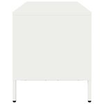 vidaXL Meuble TV blanc 68x39x43 5 cm acier laminé à froid