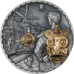 Monnaie JET PACK Steampunk 1 Kg Kilo Edition Argent 100$ Cook Islands 2023 (PRÉCOMMANDE)