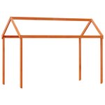 vidaXL Lit superposé avec toit cire marron 90x190cm bois massif de pin