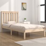 vidaXL Cadre de lit Bois de pin massif 100x200 cm