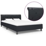 vidaXL Cadre de lit sans matelas noir similicuir 140x200 cm