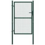 vidaXL Portail de clôture acier 100x150 cm vert
